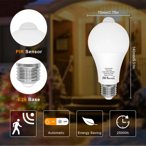 Smart Motion Sensor Light Bulbs