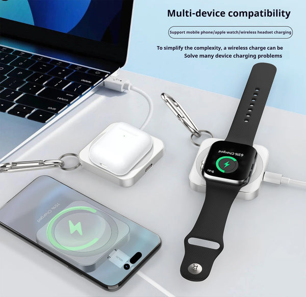 3-in-1 Magnetic Charger Keychain
