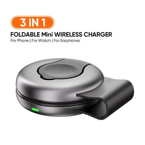 Compact 3-in-1 Wireless Charger