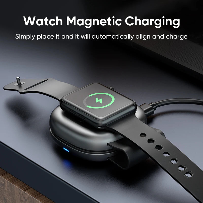 Compact 3-in-1 Wireless Charger