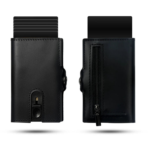 Sleek Leather Wallet with Tracker