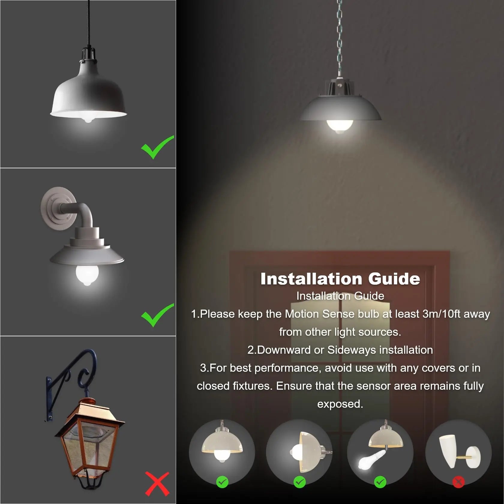 Smart Motion Sensor Light Bulbs